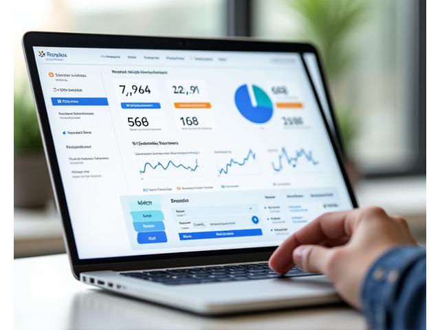 Laptop με ανοιχτό το online portal της Argo Credit, δείχνοντας πίνακα ελέγχου διαχείρισης δανείου.